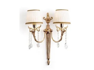 2299 - LED brass and crystal wall light _ Il Paralume Marina